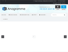 Tablet Screenshot of anagramme.be